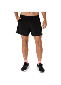 Laufshorts asics "asics CORE 5IN SHORT", Herren, Gr. M, N-Gr, schwarz (performance schwarz), Obermaterial: 90% Polyester, 10% Elasthan, Hosen Laufshorts