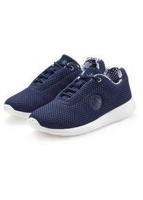 active by Lascana Sneaker LASCANA ACTIVE "Halbschuh, Turnschuhe", M&auml;dchen, Gr. 44, blau (navy), Obermaterial: 100% Textilmaterial. Decksohle: 100% Textilmaterial. Futter: 100% Textilmaterial. Laufsohle: 100% Synthetik, unifarben, Basic, Schuhe Sneaker, mit atmungsaktivem Mesh-Obermaterial, herausnehmbare Innensohle