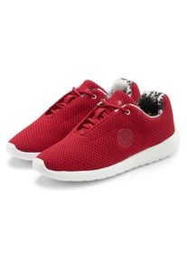 active by Lascana Sneaker LASCANA ACTIVE "Halbschuh, Turnschuhe", M&auml;dchen, Gr. 42, rot (dunkelrot), Obermaterial: 100% Textilmaterial. Decksohle: 100% Textilmaterial. Futter: 100% Textilmaterial. Laufsohle: 100% Synthetik, unifarben, Basic, Schuhe Sneaker, mit atmungsaktivem Mesh-Obermaterial, herausnehmbare Innensohle