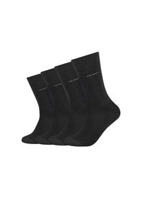 Camano Socken &raquo;ca-soft&laquo; 4 Paar, mit verst&auml;rktem Fersen- und Zehenbereich schwarz, Gr&ouml;&szlig;e 47-49