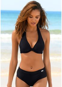 B&uuml;gel-Bikini Lascana, Damen, Gr. 42, Cup B, schwarz, Polyamid, unifarben, Bikini-Sets B&uuml;gel-Bikini, als Neckholder, Topseller
