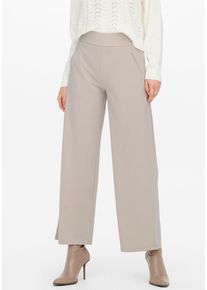 Jacqueline de Yong Schlupfhose JDY "JDYLOUISVILLE CATIA WIDE PANT JRS NOOS", Damen, Gr. XL (42), L&auml;nge 34, grau (chateau gray), Jersey, Obermaterial: 95% Polyester, 5% Elasthan, unifarben, relaxed fit lang, Hosen Schlupfhose, Materialmix