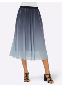 CR&Eacute;ATION L Schlupfrock CREATION L, Damen, Gr. 38, blau (marine, mittelblau), 90% Polyester, 10% Elasthan, gemustert, lang, R&ouml;cke Schlupfrock