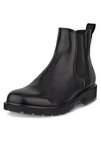 Chelseaboots ECCO "Metropole Vienna", Damen, Gr. 40, schwarz, Leder, Schuhe Chelseaboots, Stiefelette, Schlupfboots, Casual-Boots mit Stretcheins&auml;tze