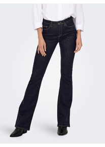 Skinny-fit-Jeans Only "ONLBLUSH MID FL STAYBLUE DNM REA023NOOS", Damen, Gr. XL (42), L&auml;nge 32, blau (dunkelblau denim), Denim/Jeans, Obermaterial: 92% Baumwolle, 6% Elastomultiester, 2% Elasthan, unifarben, ausgestellt kn&ouml;chellang, Jeans Skinny-fit-Jeans
