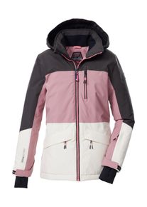 Skijacke Killtec "KSW 208 GRLS SKI JCKT", M&auml;dchen, Gr. 152, rosa (pink), Obermaterial: 100% Polyester;Futter: 100% Polyester;F&uuml;llung: 100% Polyester, Jacken Skijacke, Wasserdichte, atmungsaktive Kinderjacke mit Schneefang und Taschen