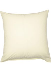 Kissenbezug Janine "PIANO 0125 31 80x80", beige (creme), B:40cm L:40cm, Mako-Soft-Seersucker, Obermaterial: 100% Baumwolle, Kissenbez&uuml;ge, Kissenbezug, mit Rei&szlig;verschluss