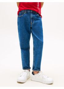 Stretch-Jeans Tommy Hilfiger "ARCHIVE DARK BLUE DENIM", Jungen, Gr. 14 (164), N-Gr, blau (medium), Denim/Jeans, Obermaterial: 99% Baumwolle, 1% Elasthan, unifarben, klassisch lang, Jeans Stretch-Jeans, f&uuml;r Kinder bis 16 Jahre, stone washed