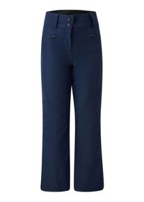 Skihose ZIENER "ALIN-Z AQUASHIELD M&Auml;DCHEN", M&auml;dchen, Gr. 140, EURO-Gr&ouml;&szlig;en, blau (schwarz navy), Obermaterial: 100% Polyester. Futter: 100% Polyamid. Wattierung: 100% Polyester, Hosen Skihose, Slim Fit, wasser-u.winddicht, atmungsaktiv, warm