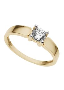Fingerring Firetti "Schmuck Geschenk Gold 333 Damenring Verlobungsring Goldring Solit&auml;r" Gr. 18, wei&szlig; (gelbgoldfarben, wei&szlig;goldfarben, kristallwei&szlig;), Fingerringe, Damen, 18, Gelbgold 333, Fingerring, mit Zirkonia (synth.)