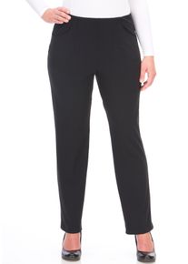 Schlupfhose KjBRAND "Susie", Damen, Gr. 56, N-Gr, schwarz, Web, Obermaterial: 74% Polyamid, 26% Elasthan, unifarben, normal lang, Hosen Schlupfhose, Sommerhose mit elastischem Schlupfbund