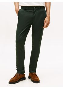 Chinohose Tommy Hilfiger "BLEECKER PRINTED ST", Herren, Gr. 36, L&auml;nge 32, gr&uuml;n (riverbed gr&uuml;n), Web, Obermaterial: 97% Baumwolle, 3% Elasthan, slim fit normal, Hosen Chinohose, Slim Fit, strukturierte Qualit&auml;t