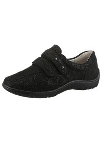 Waldl&auml;ufer Klettschuh WALDL&Auml;UFER "HENNI", Damen, Gr. 9 (43), schwarz, Veloursleder, unifarben, Schuhe Klettschuh, Halbschuh, Bequemschuh in Komfortweite H (= sehr weit)