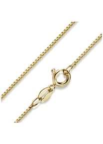 Collierkettchen Firetti "Schmuck Geschenk Silber 925 Venezianerkettengliederung 1,0 mm breit" Gr. 42, gold (gelbgoldfarben), Halsketten, Damen, 42, Silber 925 (Sterlingsilber), B: 1mm, Collierkettchen, Made in Germany, B:1mm