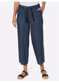 Schlupfjeans Classic Basics, Damen, Gr. 38, Normalgr&ouml;&szlig;en, blau (blau, stone, washed), 100% Baumwolle, unifarben, 7/8-L&auml;nge, Jeans Schlupfjeans