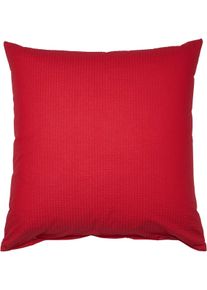 Kissenbezug Janine "PIANO 0125 31 80x80", rot (burgund), B:80cm L:80cm, Mako-Soft-Seersucker, Seersucker, Kissenbez&uuml;ge, Kissenbezug, mit Rei&szlig;verschluss