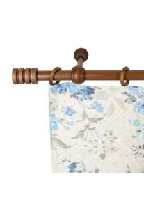 Gardinenstange SN DECO GROUP "Pisa", braun (walnussfarben), L:440cm, Holzwerkstoff, Gardinenstangen, Gardinenstange, 28 mm, Holz, verschiedene L&auml;ngen und Farben, Komplettset