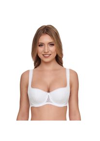 Dirndl-BH SuSa "Wiesn Zauber", Damen, Gr. 75, Cup A, wei&szlig;, Spitze, Obermaterial: 52% Baumwolle, 40% Polyamid, 8% Elasthan, unifarben, bequem, BHs Dirndl-BH, Soft-Cups, Spitze, mit B&uuml;gel, St&auml;bchen in der Seitennaht