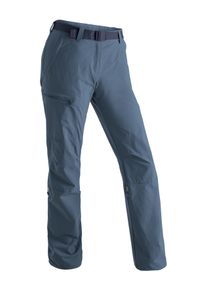 Funktionshose Maier Sports "Lulaka", Damen, Gr. 23, Kurzgr&ouml;&szlig;en, blau (jeansblau), 90% Polyamid, 10% Elasthan, Hosen Funktionshose, Damen Wanderhose, atmungsaktive Outdoor-Hose mit Roll up Funktion