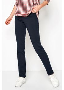 R&ouml;hrenhose Toni "TO BE LOVED", Damen, Gr. 22, K-Gr, blau (dunkelblau), Denim/Jeans, Obermaterial: 68% Baumwolle, 29% Polyester, 3% Elasthan, unifarben, Basic, slim fit kn&ouml;chellang, Hosen R&ouml;hrenhose, mit kleinen Schmucksteinchen auf der Tasche