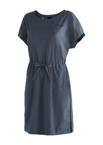 Midikleid Maier Sports "Fortunit Dress 2", Damen, Gr. 46, Normalgr&ouml;&szlig;en, blau (graublau), 100% Polyester, Kleider Midikleid, Damen Kleid, sportliches Outdoorkleid, atmungsaktiv wasserabweisend
