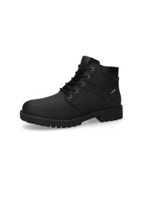 Winterboots Camel Active, Herren, Gr. 44, schwarz, Leder, Schuhe Winterboots, Schn&uuml;rstiefel mit Profilsohle und Warmfutter