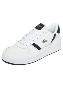 Sneaker Lacoste "Lacoste T-CLIP", Herren, Gr. 42,5, wht, blk, Leder, Schuhe Sneaker, Topseller