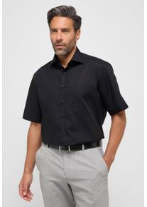 Kurzarmhemd Eterna "COMFORT FIT", Herren, Gr. 54, Normalgr&ouml;&szlig;en, schwarz, Popeline, 100% Baumwolle, normal, Hemden Kurzarmhemd, NON IRON (b&uuml;gelfrei)