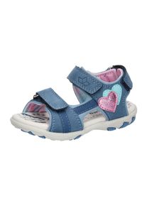 Sandale Lico "Sandale Ella V", M&auml;dchen, Gr. 26, blau, Veloursleder, Schuhe Sandale