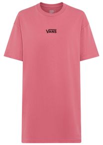 Jerseykleid Vans "WM CENTER VEE TEE DRESS MUSIC ACADE", Damen, Gr. L (40), N-Gr, wei&szlig;, neutral, Jersey, Obermaterial: 100% Baumwolle, Rundhals, Kleider Jerseykleid, mit Logostickerei