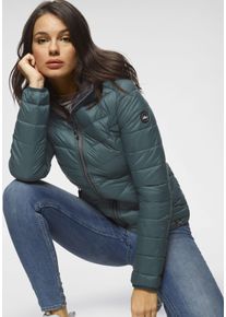Steppjacke Polarino, Damen, Gr. 46, gr&uuml;n (flaschengr&uuml;n), Web, Obermaterial: 100% Polyamid. Futter: 100% Polyamid. Wattierung: 100% Polyester, eingefasste Kante, Jacken Steppjacke, &Uuml;bergangsjacke f&uuml;r k&uuml;hle Tage, aus leichtem Webmaterial