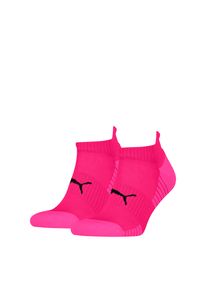 Sneakersocken Puma "Puma UNISEX SPORT CUSHIONED SNEAKER 2P", Damen, Gr. 43-46, pink (pink combo), Materialmix, normal, Socken Sneakersocken, Gepolsterte Sohle, niedriger Schnitt