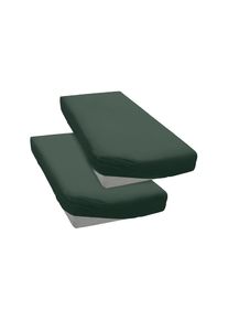 OTTO home, &raquo;PAPRIKA&laquo; Bettlaken, Laken, in zwei Qualit&auml;ten: Fleece & Jersey, pflegeleicht, dunkelgr&uuml;n, Microfaser-Jersey, Obermaterial: 100% Polyester,