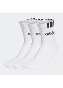 adidas Performance, Damen, Funktionssocken &raquo;C 3S LIN 3P&laquo; 3 Stk. tlg., White/Black, S (37/39), White/Black, Bequeme Socken mit recycelten und 