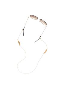 Lascana, Damen, Brillenkette &raquo;Zartes Brillenband mit Federornament&laquo; Perfekt zu Brille oder Sonnenbrille oder als Maskenkette, goldfarben, goldfarben, 