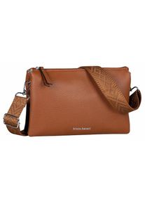 Bruno Banani, Damen, Clutch &raquo;Amalfi&laquo; Handtasche Damen Tasche Schultertasche, cognac, B/H/T: 26 cm x 17 cm x 4 cm, Aus Lederimitat
