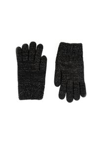 Capelli New York, Damen, Strickhandschuhe dezenter Metallic-Schimmer, gemustert, hoch elastisch, black, Strickhandschuhe von Capelli New York