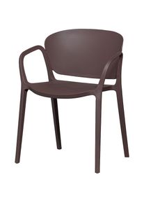 Woood, Esszimmerstuhl (), lila/braun, B/H/T: 75 cm, lila/braun