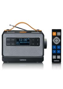 Lenco, Digitalradio (DAB+) &raquo;PDR-065BK&laquo; ( Digitalradio (DAB+) FM-Tuner mit RDS 4 W), Schwarz/Grau,