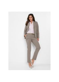 bonprix, Damen, Hosenanzug &raquo;Hosenanzug 2-tlg&laquo; Set, 2 tlg. regular fit Regular Fit, mit Elasthan-Anteil, verschiedene Konfektionsgr&ouml;&szlig;en, taupe, 46 - N-