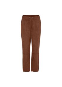 oxmo, Damen, Stoffhose &raquo;Stoffhose OXJudith&laquo;, Brunette, 42 - N-Gr, Modische Fake-Leder Hose mit verk&uuml;rztem Bein