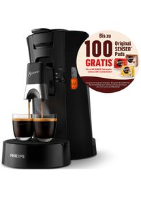 Philips Senseo, Kaffeepadmaschine &raquo;Select CSA230/69, mit drei Kaffee-Einstellungen, aus 21% rec. Plastik,&laquo;, schwarz,