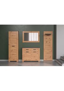 Home Affaire, Garderoben-Set &raquo;Ambres&laquo; 4 Stk. tlg., Artisan Eiche Melamin / Abs. Matera Melamin, Artisan Eiche Melamin / Abs. Matera Melamin, 