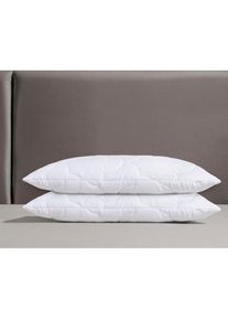 OTTO home, Microfaserkissen &raquo;Mondschein, Kopfkissen 1-tlg. oder 2-tlg. 40x80 oder 80x80 cm&laquo; F&uuml;llung: Faserbaellchen Spar-Set, 2-tlg., 2 Stk. tlg. 