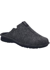 Josef Seibel, Herren, Hausschuh &raquo;Toulouse 01, anthrazit&laquo;, anthrazit, 42, Herren-Hausschuh aus Leder + Textil