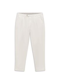 Bugatti, Herren, Bundfaltenhose &raquo;Tapered Fit&laquo; aus Baumwoll-Stretch, 20-ecru, 40 - L&auml;nge 34, Hochwertiger Baumwoll-Stretch f&uuml;r Komfort