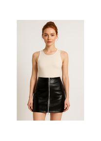Only, Damen, Lederimitatrock &raquo;ONLKAMILLA PATENT SKIRT CC OTW&laquo;, Black, XS (34), Black, Minirock von Only