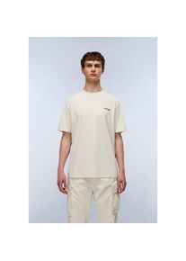 Napapijri, Herren, T-Shirt &raquo;S-SMALL BOX&laquo; sportlicher Stil, f&uuml;r Sportmode und Wintermode, Kurzarmdesign, BEIGE DIMITY, XL, T-Shirt f&uuml;r Erwachsene mit 