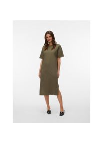 V&eacute;ro Moda Vero Moda, Damen, Shirtkleid &raquo;VMMOLLY SS OVERSIZE CALF DRESS NOOS&laquo; Baumwolle, regular fit, Kalamata, N-Gr, S - N-Gr, Kalamata, Sommerkleid aus reiner 