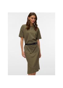 V&eacute;ro Moda Vero Moda, Damen, Shirtkleid &raquo;VMMOLLY SS OVERSIZE CALF DRESS NOOS&laquo; Baumwolle, regular fit, Kalamata, M - N-Gr, Sommerkleid aus reiner Baumwolle f&uuml;r 